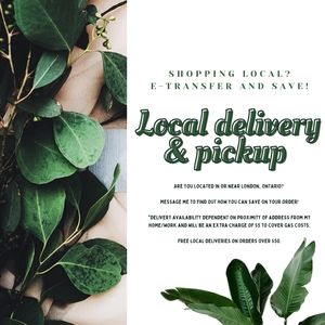 LOCAL DELIVERY/PICKUP AVAILABLE